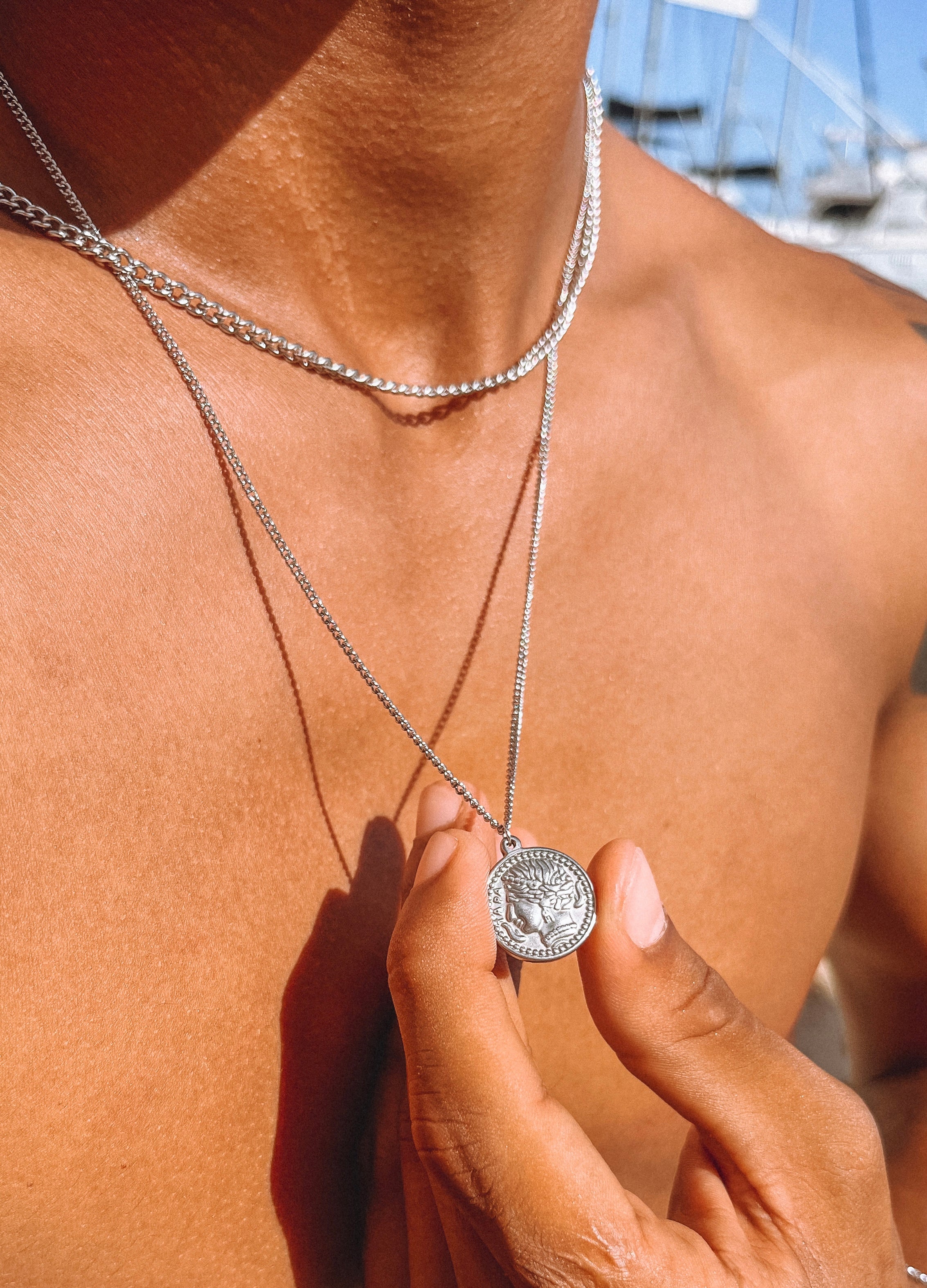 Coin silver necklace NowMen